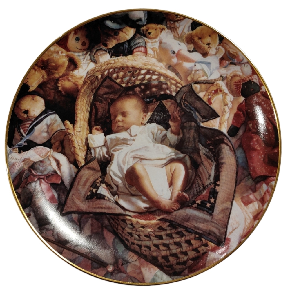 "The New Arrival" 9-1/4" plate by artist Steve Hanks